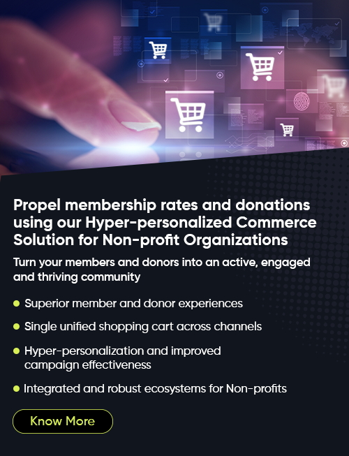 Hyper-personalized commerce solutions for Non-profit organizations